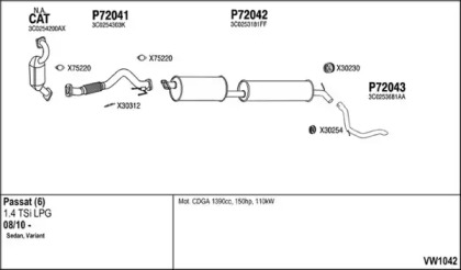 Глушитель FENNO VW1042