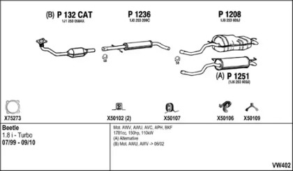 Глушитель FENNO VW402