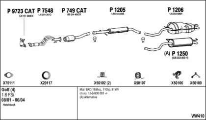 Глушитель FENNO VW410