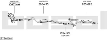 Глушитель BOSAL SYS00504