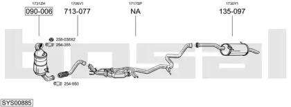 Глушитель BOSAL SYS00885