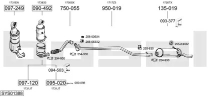 Глушитель BOSAL SYS01388