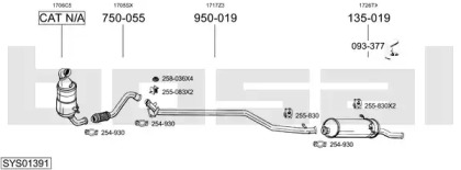 Глушитель BOSAL SYS01391