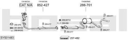 Глушитель BOSAL SYS01483