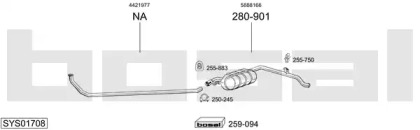 Глушитель BOSAL SYS01708