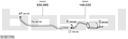 Глушитель BOSAL SYS01709