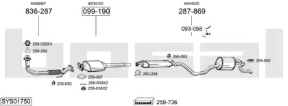 Глушитель BOSAL SYS01750