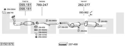 Глушитель BOSAL SYS01879