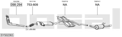 Глушитель BOSAL SYS02363