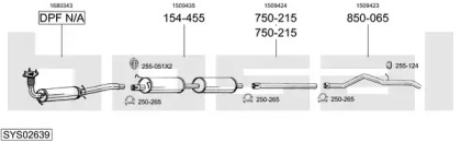 Глушитель BOSAL SYS02639