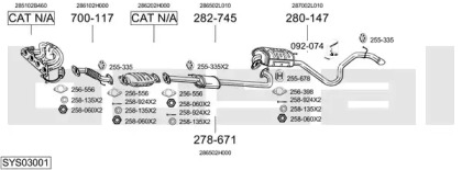 Глушитель BOSAL SYS03001