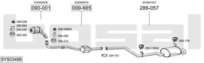 Глушитель BOSAL SYS03498