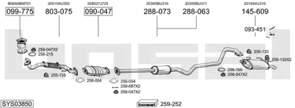 Глушитель BOSAL SYS03850