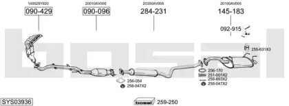 Глушитель BOSAL SYS03936