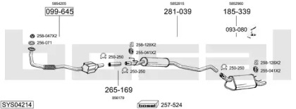 Глушитель BOSAL SYS04214