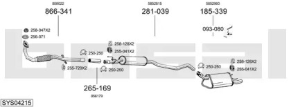 Глушитель BOSAL SYS04215