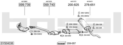 Глушитель BOSAL SYS04336