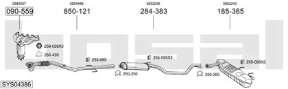 Глушитель BOSAL SYS04386