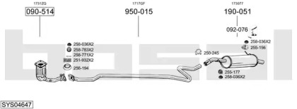 Глушитель BOSAL SYS04647