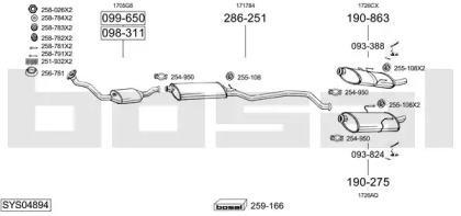 Глушитель BOSAL SYS04894