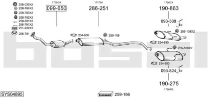 Глушитель BOSAL SYS04895