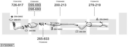 Глушитель BOSAL SYS05697