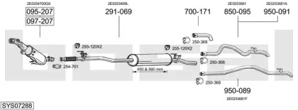 Глушитель BOSAL SYS07288