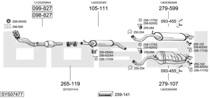 Глушитель BOSAL SYS07477