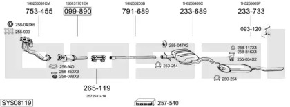 Глушитель BOSAL SYS08119