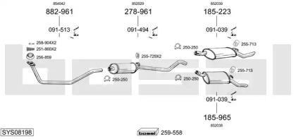 Глушитель BOSAL SYS08198