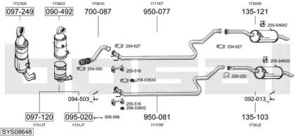 Глушитель BOSAL SYS08648