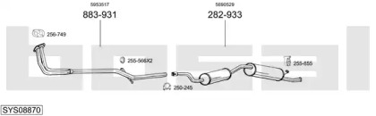 Глушитель BOSAL SYS08870