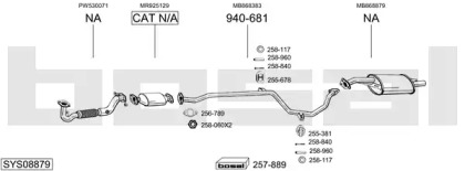 Глушитель BOSAL SYS08879