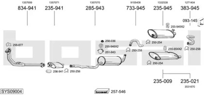 Глушитель BOSAL SYS09004