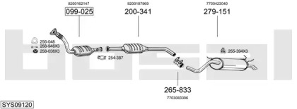 Глушитель BOSAL SYS09120