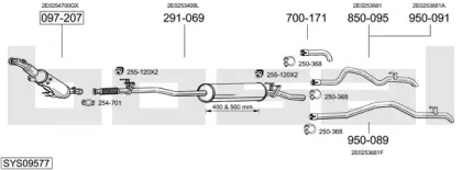 Глушитель BOSAL SYS09577