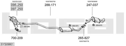 Глушитель BOSAL SYS09801