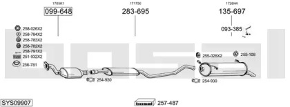 Глушитель BOSAL SYS09907