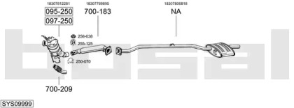 Глушитель BOSAL SYS09999