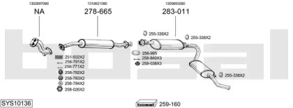 Глушитель BOSAL SYS10136