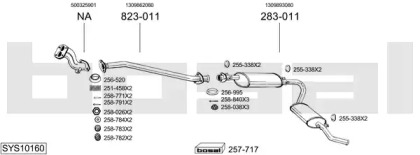 Глушитель BOSAL SYS10160