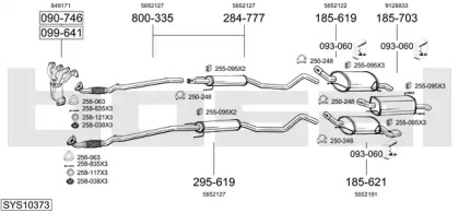 Глушитель BOSAL SYS10373