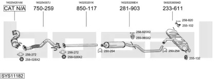 Глушитель BOSAL SYS11182