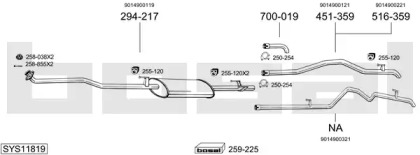 Глушитель BOSAL SYS11819