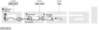 Глушитель BOSAL SYS13012