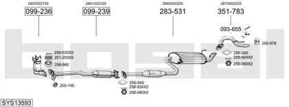 Глушитель BOSAL SYS13593