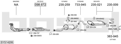 Глушитель BOSAL SYS14206