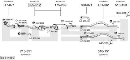 Глушитель BOSAL SYS14569