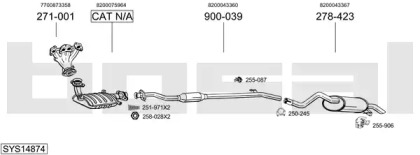 Глушитель BOSAL SYS14874