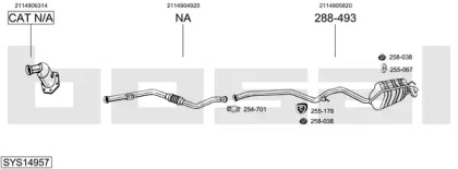 Глушитель BOSAL SYS14957